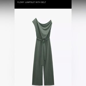 Zara Flowy jumpsuit with a belt